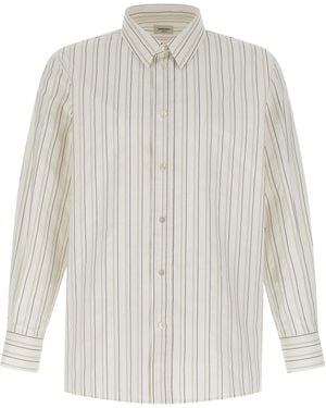 Saint Laurent Cassandre Camicie Bianco-Uomo