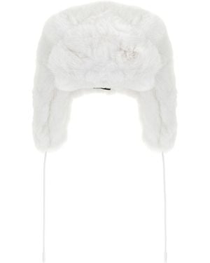 Goldbergh Cher Fluffy Aviator Hats - White