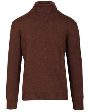 Ballantyne Merino Wool Turtleneck Knitwear Brown