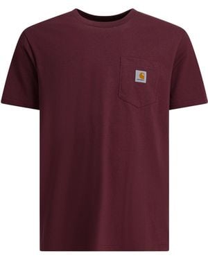 Max Mara Pocket T-shirts Bordeaux - Purple