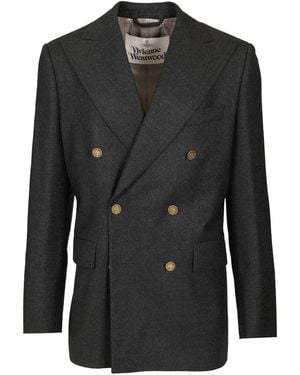 Vivienne Westwood Captain Giacche Marrone-Uomo - Nero