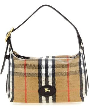 Burberry Highlands Duffle Hand Bags - White