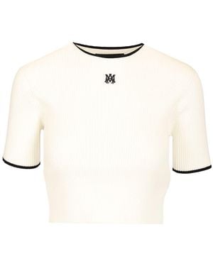 Amiri Crop T-Shirt - Natural