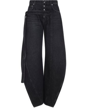 Jean Paul Gaultier Low Waisted Cotton Jeans-Donna - Blu