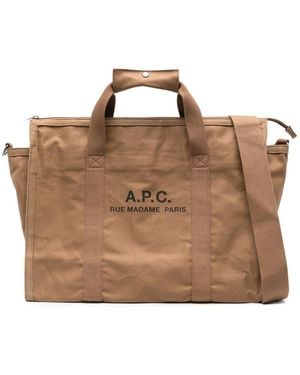A.P.C. Tote Bags - Brown