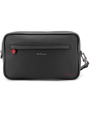 Kiton Leather Clutch - Black