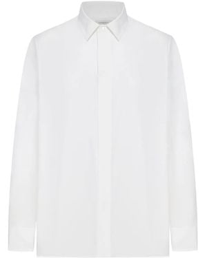 Saint Laurent Cotton Poplin Cassandre Shirt - White