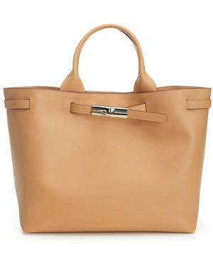 Longchamp Le Smart Handbags - Natural