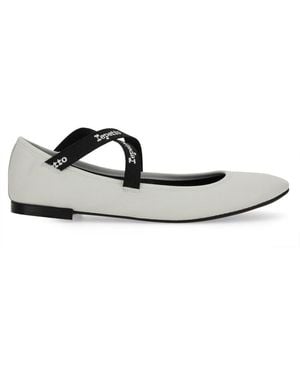 Repetto Calfskin Flats Family - White