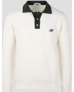 Autry Sporty Polo Shirt - Natural