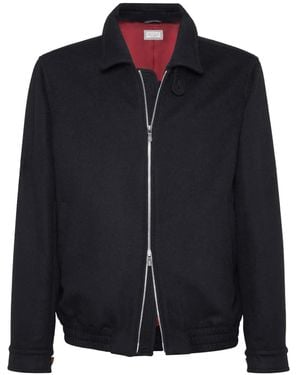 Brunello Cucinelli Wool Bomber - Black
