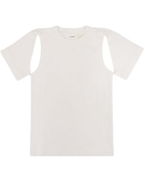Axel Arigato Cotton -Shirt With Cut Out Details - White