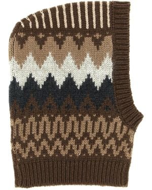 Brunello Cucinelli Balaclava Cashmere Hats - Brown