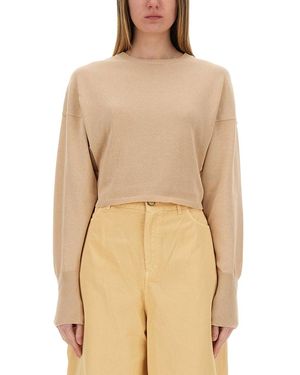 Alysi Cropped Shirt - Natural