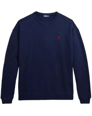 Polo Ralph Lauren Cotton Fleece Crewneck Sweatshirt - Blue