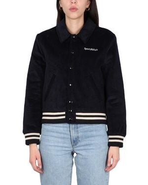 Sporty & Rich Varsity Jacket - Black