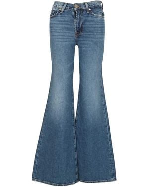7 For All Mankind Retro Flare Explorer Jeans Blue