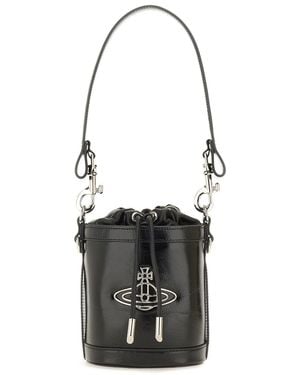 Vivienne Westwood Small "Kitty" Bucket Bag - Black