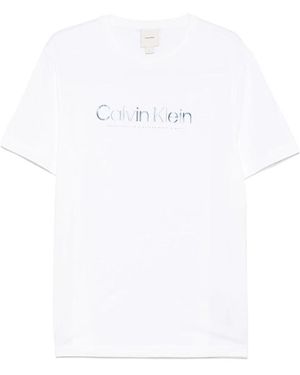 Calvin Klein T Shirt Nylon-Uomo - Bianco