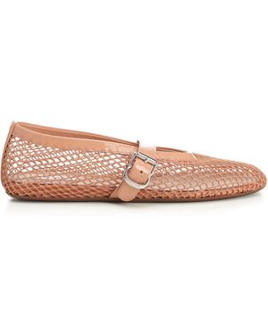 Alaïa Flat Ballerinas Scarpe Basse Rose - Pink