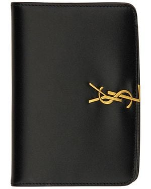 Saint Laurent Passport Holder "voltaire" - Black