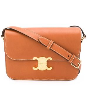 Celine Leather Shoulder Bags - Orange