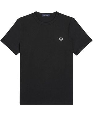 Fred Perry T-Shirt With Logo - Black