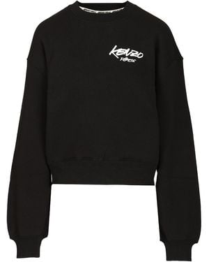 KENZO Oversized Sweatshirt Futura" - Black