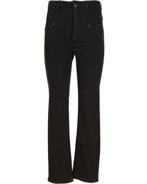 Isabel Marant "Niliane" Slim Fit Jeans - Black