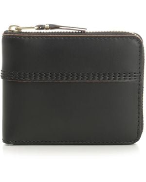 Comme des Garçons Zip-around Wallet "triplestich - Black