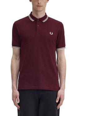 Fred Perry Polo With Logo - Purple