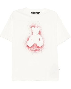 Palm Angels Cotton T Shirts - White