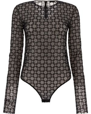 GIVENCHY 売れ筋商品|||ジバンシー Tシャツ トップス レディース Bodysuits Black GIVENCHY ジバンシィ Tシャツ BW70DS3YJ2 レディース 半袖