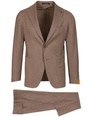Tagliatore Montecarlo Beige 93 Lana 7 Seta Dresses Beige - Brown