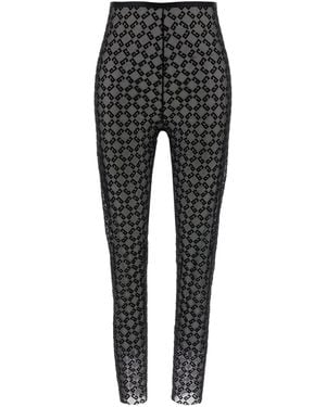 Givenchy Monogram Logo Leggings Nero-Donna - Grigio