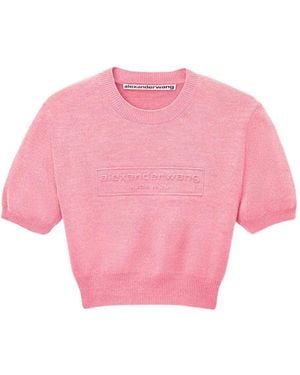 Alexander Wang Pullover Crop - Rosa