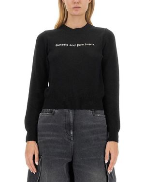 Palm Angels Sunsets Sweater-Donna - Nero