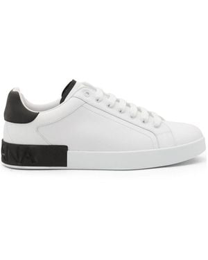 Dolce & Gabbana Leather Trainers - White