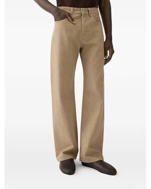 Jacquemus Neutrals Trousers - Natural