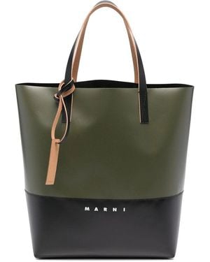 Marni Polyester Tote Bags - Green