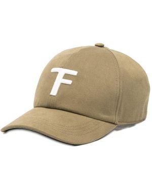 Tom Ford Logo Canvas Baseball Cap - Natural