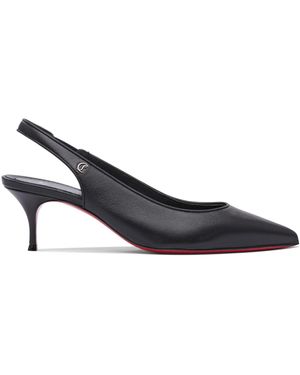 Christian Louboutin Sporty Kate Sling 55 Nappa/lining Heeled Shoes Black - Multicolour