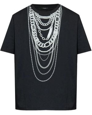 Balmain Printed T-Shirt - Black