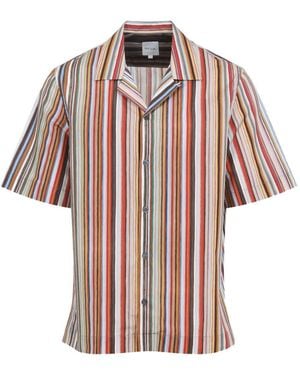 Paul Smith Printed Shirt-Uomo - Bianco