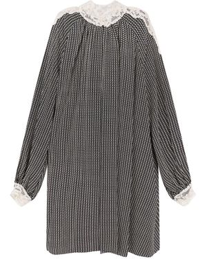 Chloé Biologic Silk Mini Dress - Grey