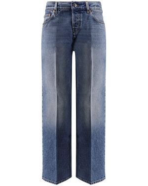 Gucci Cotton Jeans With Rosso Ancora Naplak Tag - Blue