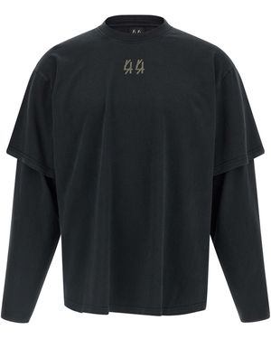 44 LABEL Double Sleeve T-Shirt - Blue