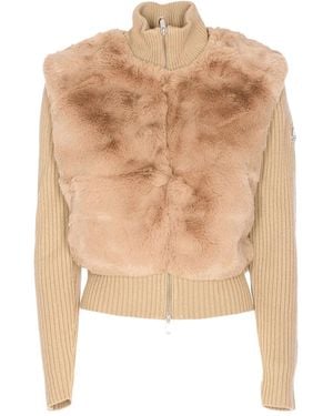 Moose Knuckles Maglia Dua Bunny Con Collo Alto-Donna - Neutro