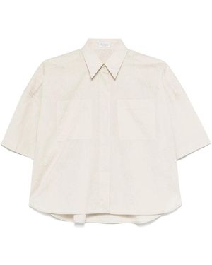 Brunello Cucinelli Camicie Cotone-Donna - Bianco