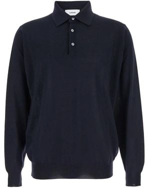 Lardini Virgin Wool Polo - Blue